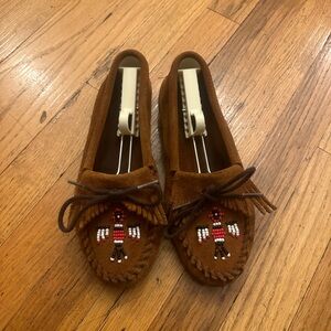 Classic Minnetonka beaded moccasins